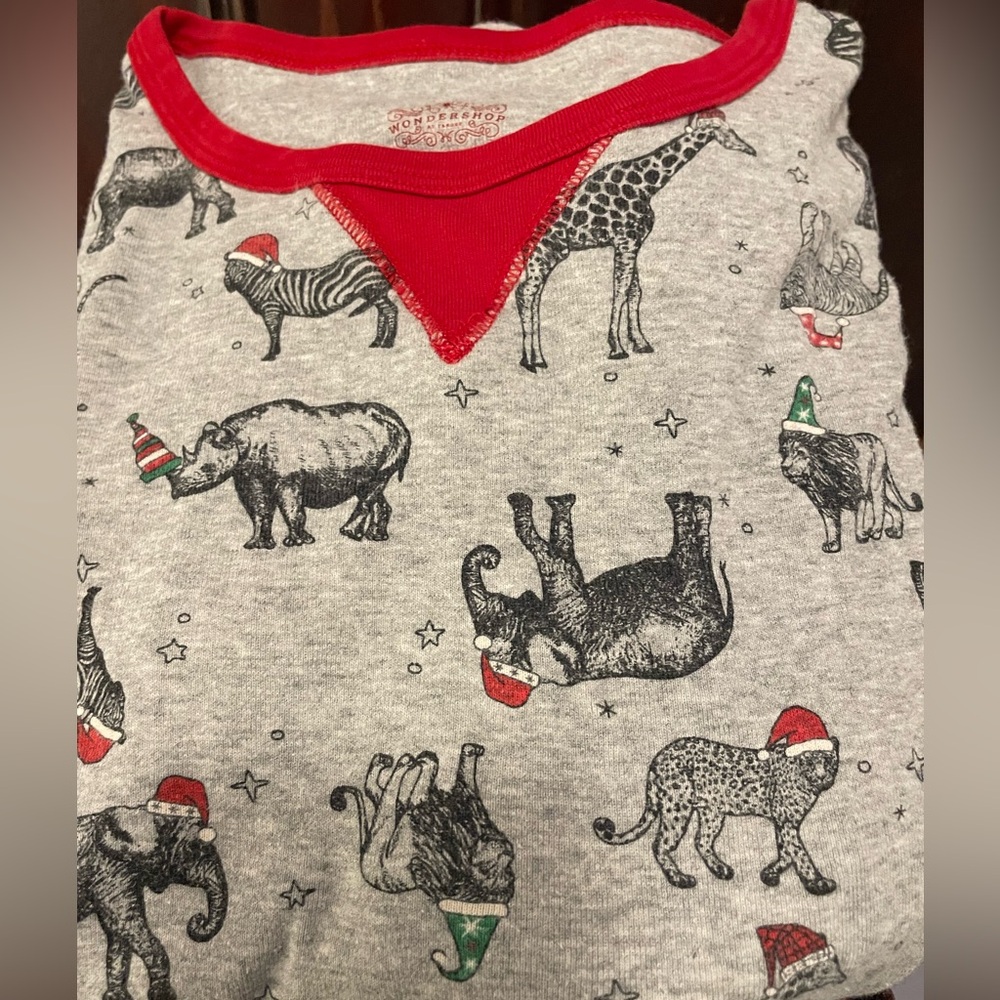 Wondershop Target Matching Family Pajamas Animals Santa Hats. Women’s Size Small